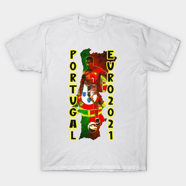 portugal euro 2021 T-Shirt by artistcill